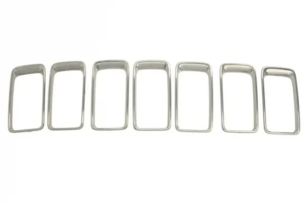 Suport grila radiator fata (crom satinat; set, plastic) potrivit JEEP GRAND CHEROKEE IV 07.13-