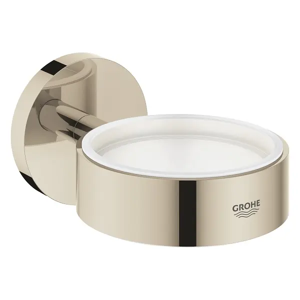 Suport Grohe Essentials 40369BE1, pahar sau savoniera, fixare ascunsa, lucios, Nickel