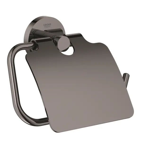 Suport hartie igienica Grohe Essentials 40367A01, 1 rola, fixare ascunsa, lucios, Hard Graphite