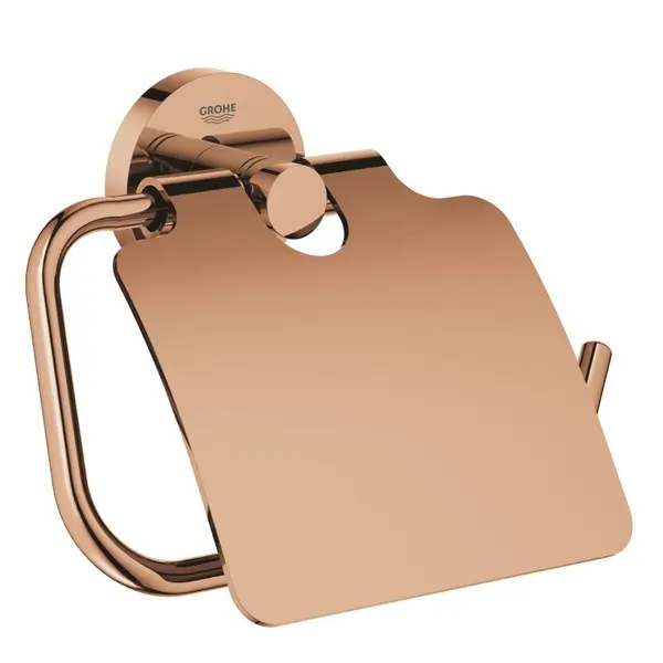 Suport hartie igienica Grohe Essentials 40367DA1, 1 rola, fixare ascunsa, lucios, Warm sunset