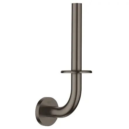 Suport hartie igienica Grohe Essentials 40385AL1, montare pe perete, 1 rola, fixare ascunse, mat, Hard graphite