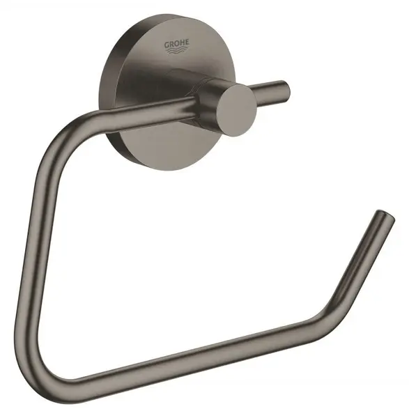 Suport hartie igienica Grohe Essentials 40689AL1, 1 rola, fixare ascunsa, mat, Hard graphite