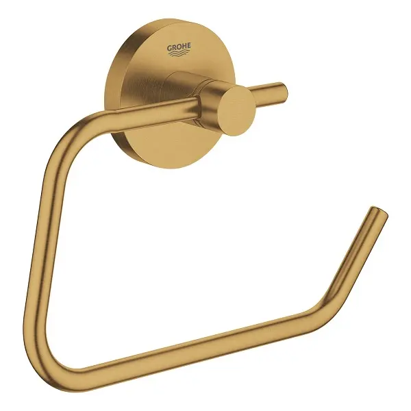 Suport hartie igienica Grohe Essentials 40689GN1, montare pe perete, 1 rola, mat, Auriu