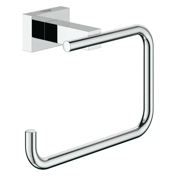 Suport hartie igienica Grohe Essentials Cube, fixare ascunsa, Crom