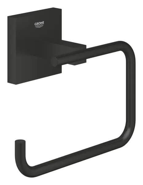 Suport hartie igienica Grohe Start Cube, pe perete, metal, mat, negru, 409782430
