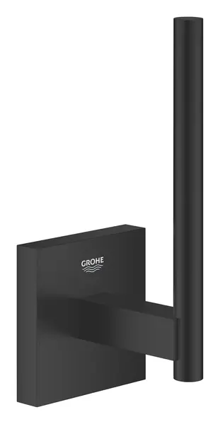 Suport hartie igienica Grohe Start Cube, pe perete, metal, mat, negru, 409792430