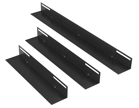 Suport in forma de L, 300mm, pentru rack de 450mm, standard 19 inch, negru, Safer SAF- SINAL300-RK450