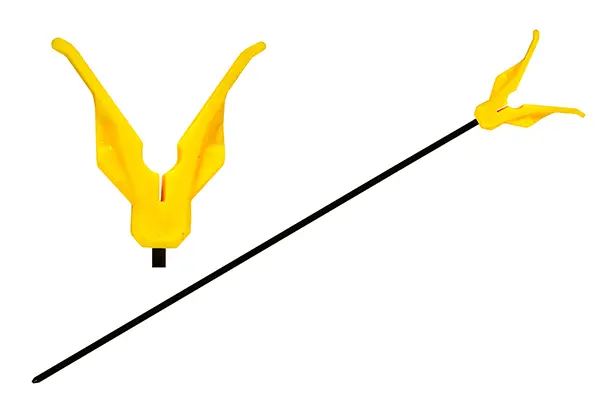 SUPORT LANSETE V GALBEN 45CM
