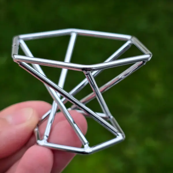 Suport metalic hexagonal pentru cristale și sfere | Spiral