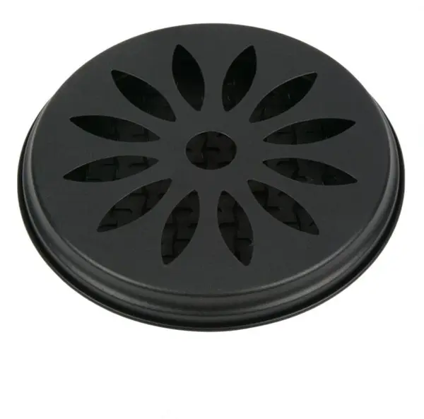 Suport metalic spirala anti tantari negru, model floare, O15x2 cm