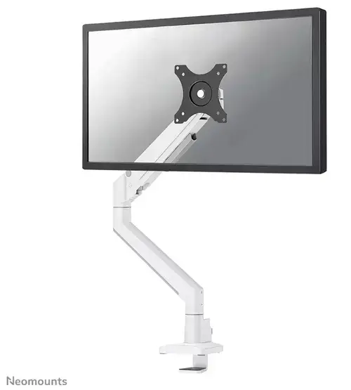 Suport monitor de birou NeoMounts DS70-250WH1, ajustabil pe inaltime, rotire si inclinare (Alb)