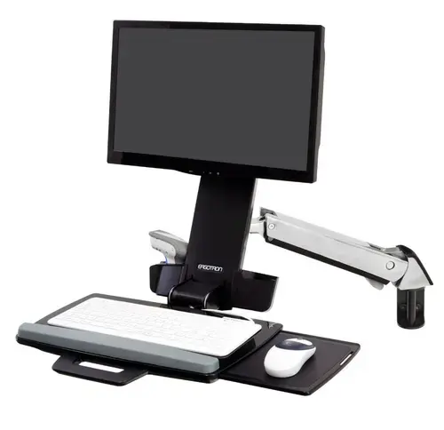 Suport monitor Ergotron StyleView Sit-Stand Combo Arm, 24inch, Pivot (Negru)