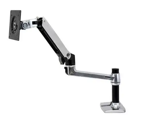 Suport monitor pentru birou Ergotron LX, rotire 360, 11.1kg (Negru/Argintiu)