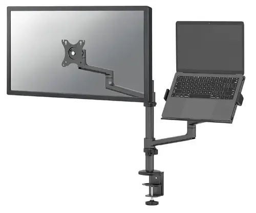 Suport monitor si laptop Neomounts DS20-425BL2, 17inch-27inch, 8 kg, VESA 75x75, 100x100 (Negru)