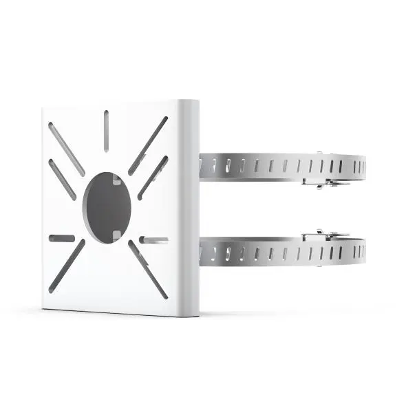 Suport montare pe stâlp TP-Link VIGI pentru camere Bullet și PT, oțel galvanizat SGCC și inox, alb, VMB-350