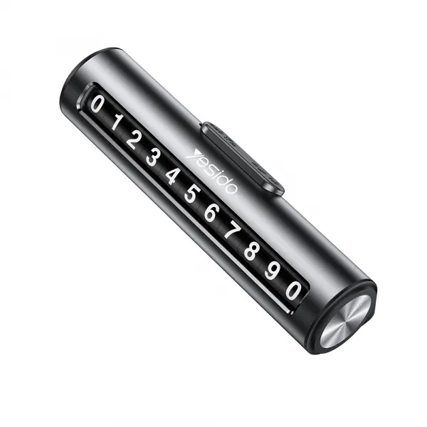 Suport Numar Telefon Auto Yesido C202, Negru