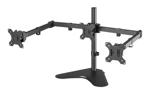 Suport pentru 3 monitoare Neomounts FPMA-D550DD3BLACK, 13inch-27inch, 18 kg, VESA 75x75, 100x100 (Negru)
