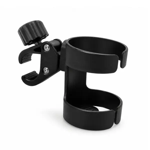 Suport pentru carucior, Petite&Mars, Multifunctional, Pentru pahar, telefon, biberon, Negru