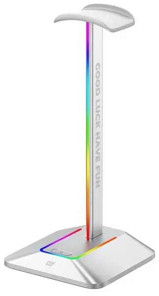 Suport pentru căști FragON – Watchtower 2U RGB, alb, USB