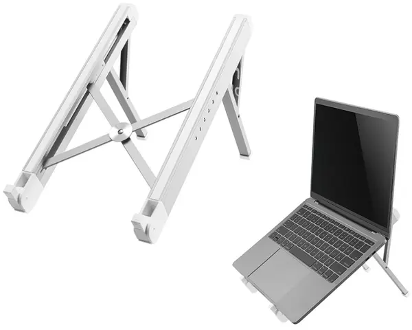 Suport pentru laptop NewStar - NSLS010, ergonomic, argintiu