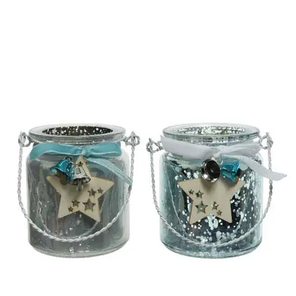 Suport pentru lumanare - Tlighth with Bells - Artic Blue, White - mai multe culori | Kaemingk