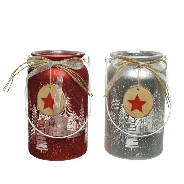 Suport pentru lumanare - Winter white - Chr.red - mai multe modele | Kaemingk