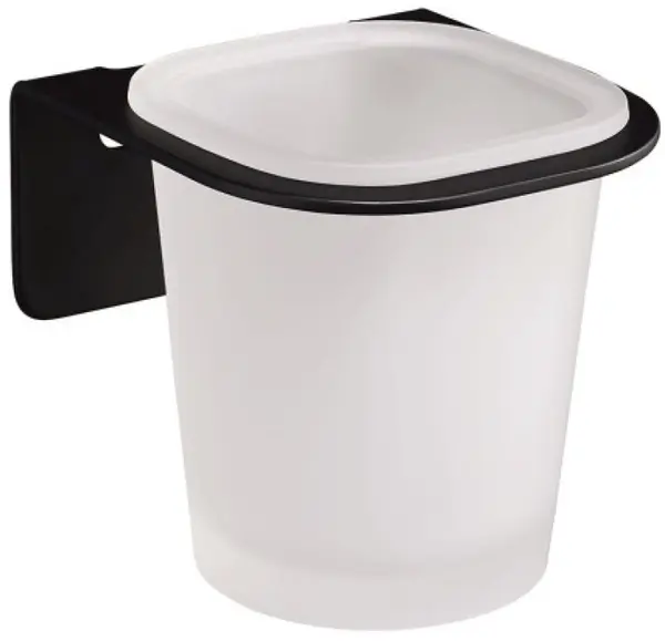 Suport pentru periuță de dinți Inter Ceramic - Eleanor, neagră