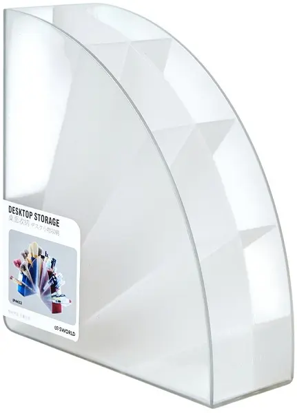 Suport pentru pixuri Sworld - Cu 4 compartimente, transparent