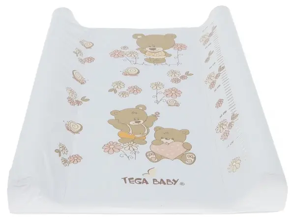 Suport pentru schimbat scutece Tega Baby - Bear, 50 x 70 cm, alb
