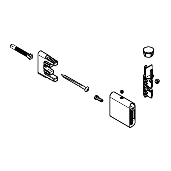 Suport perete bara de dus Grohe SmartActive, metal, mat, grafit, 48425AL0