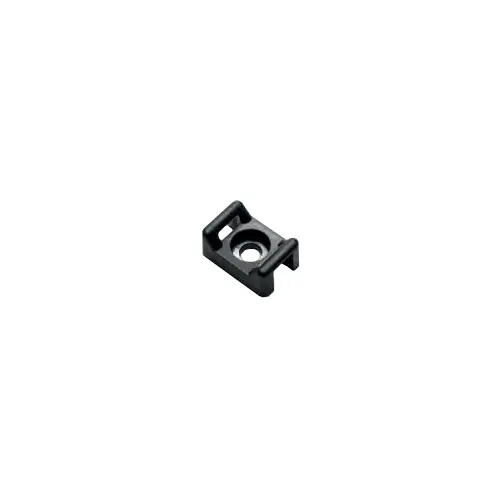 Suport plastic pentru coliere de cablu, negru, 23x16x10 mm, Nylon 6/6, punga 100 buc, TSY Cable TAC-2-B