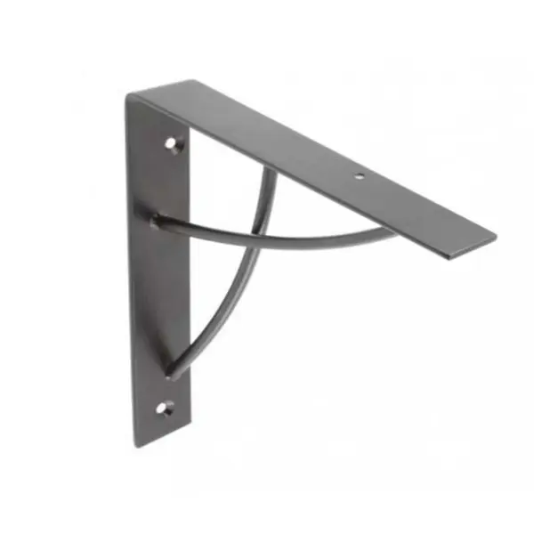 Suport Polita Model Neo, 180x180 mm, Finisaj Negru Mat