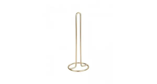Suport prosoape de bucatarie Wenko Gina 32,5 cm inaltime diametru 12,5 cm auriu mat 53249100