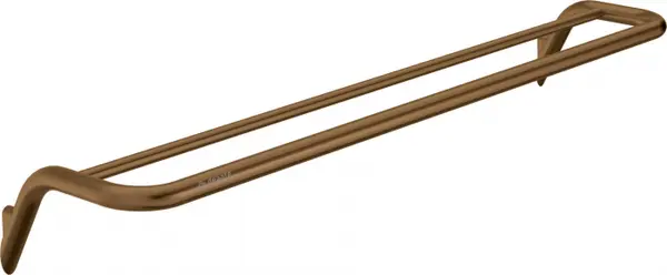 Suport prosop baie, dublu, bronz periat, 61.6 cm, Deante Silia