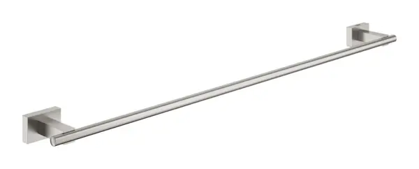 Suport prosop Grohe Essentials Cube, pe perete, 600 mm, metal, mat, otel satinat, 40509DC1