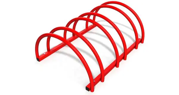 Suport rastel bicicleta cu 3 sloturi -model 0022-3 Rosu