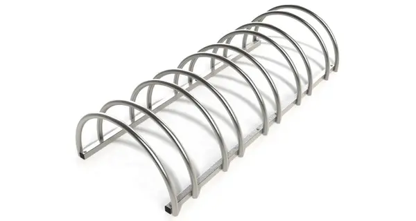 Suport rastel bicicleta cu 5 sloturi -model 0022-5 Argintiu (zinc)