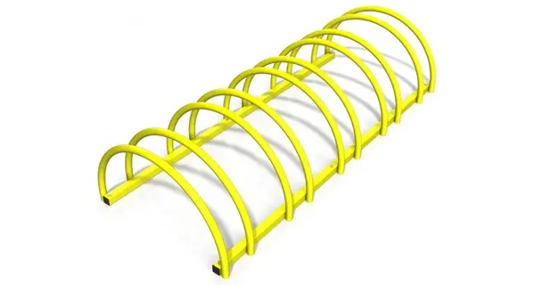 Suport rastel bicicleta cu 5 sloturi -model 0022-5 Galben
