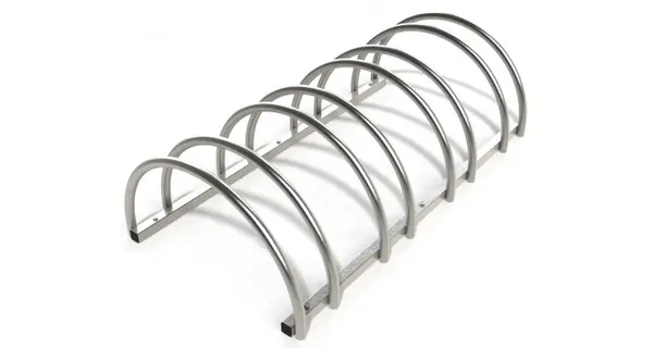 Suport rastel biciclete cu 4 sloturi -model 0022-4 Argintiu