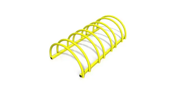 Suport rastel biciclete cu 4 sloturi -model 0022-4 Galben