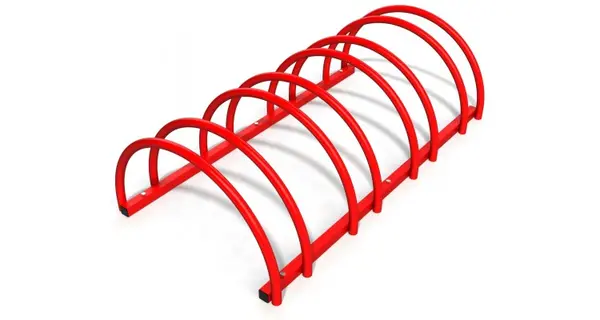 Suport rastel biciclete cu 4 sloturi -model 0022-4 Rosu