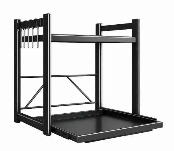 Suport reglabil pentru cuptor cu microunde si electrocasnice multifunctional constructie metalica