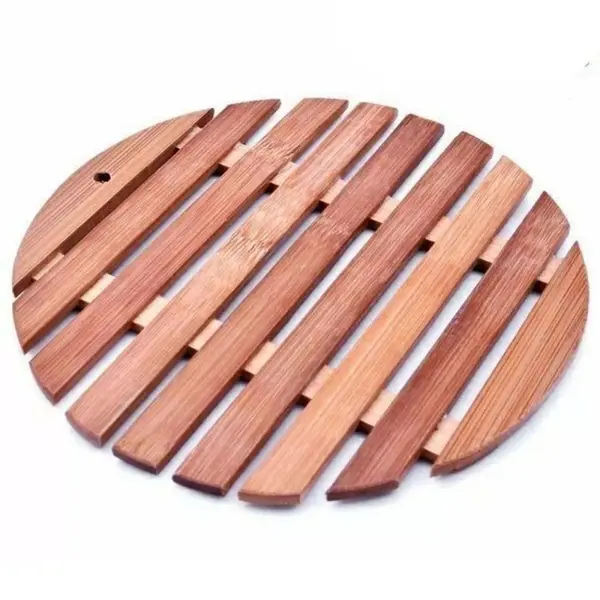 Suport Rotund din Lemn pentru Oale Fierbinti, 18 cm, Perfect Home