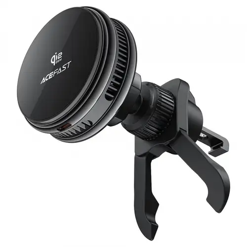 Suport si Incarcator Auto Wireless Acefast D66, 25W (Negru)