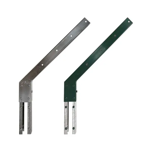 Suport Simplu Prindere Sarmei Ghimpate Serie Grea Stalp 60 x 40 mm Otel Vopsit RAL 6005