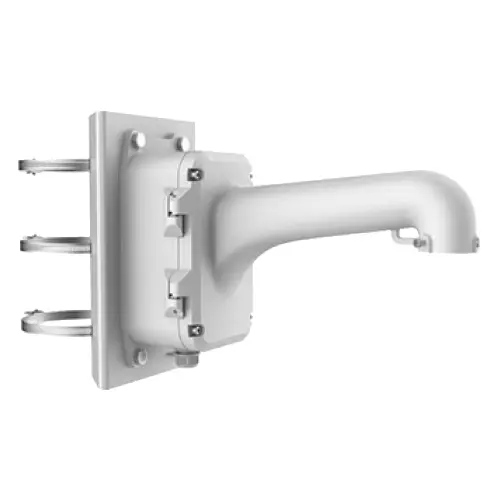 Suport stâlp cu doză inclusă pentru camere PTZ, aliaj aluminiu, Hikvision DS-1604ZJ-BOX-POLE