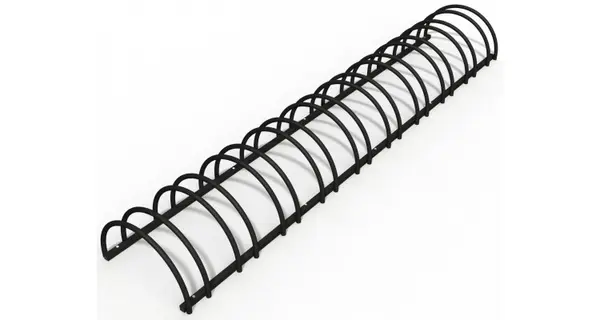 Suport stradal bicicleta cu 10 sloturi -model 0022-10 Negru