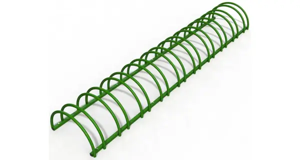 Suport stradal bicicleta cu 11 sloturi -model 0022-11 Verde padure