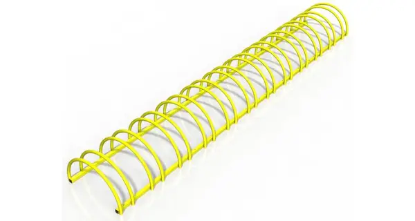 Suport stradal bicicleta cu 12 sloturi -model 0022-12 Galben