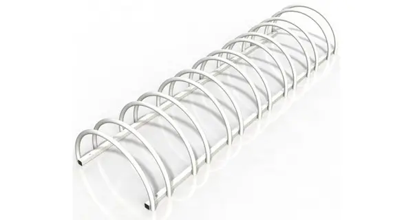Suport stradal bicicleta cu 7 sloturi -model 0022-7 Alb